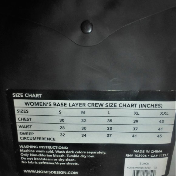 ST5 - NEW Onomis WOMEN'S TOP Size XL Woman's Base Layer Crew Neck Top - Picture 4 of 5